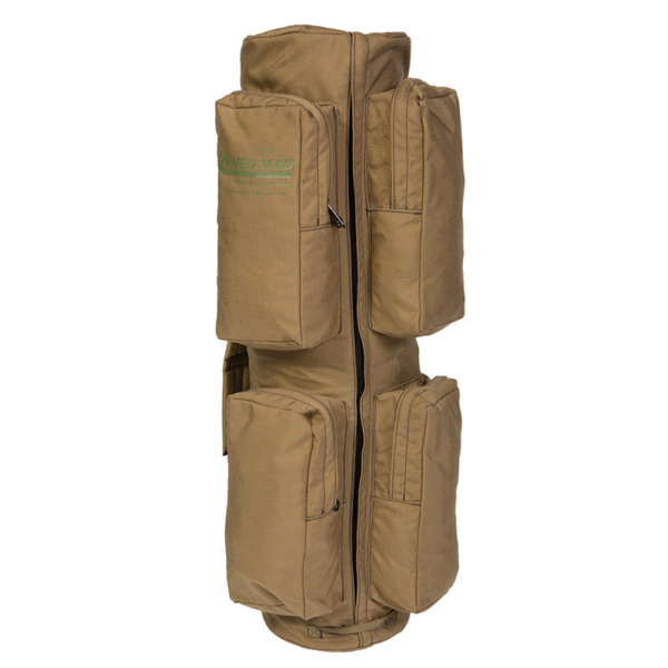 Med Sled® 36" Vertical Lift Rescue Rapid Deployment Backpack - Coyote Brown