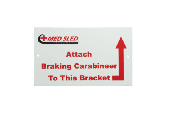Med Sled® Handrail Sign - Glow in the Dark - Image 2