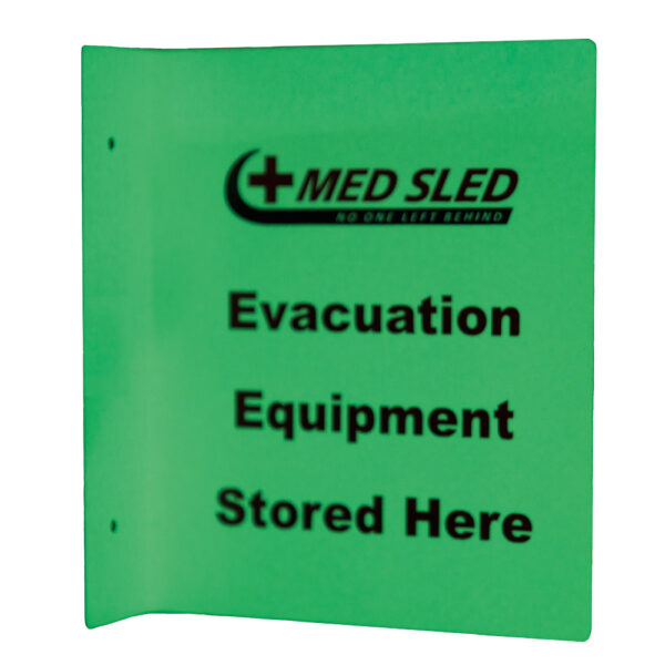 Med Sled® Flag Mount Hallway Sign